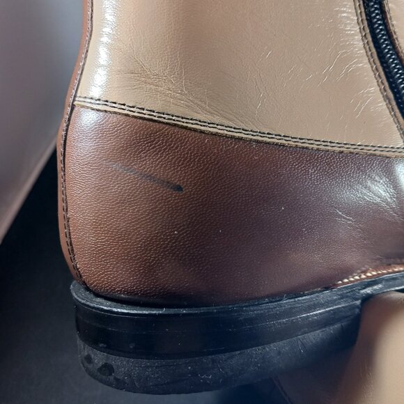 Vintage 70's Original Stacy Adams Madison Spat Boot Men's Cap Toe Size 11D - Picture 3 of 12